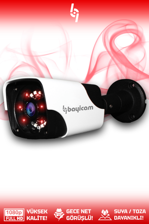 1 Panda Kamera Bullet Dış Mekan Full HD Gece Görüşlü Irled Kameralı AHD Güvenlik Kamerası