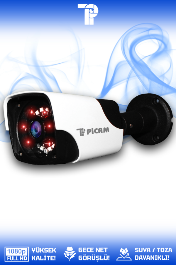 1 Panda Kamera Bullet Dış Mekan Full HD Gece Görüşlü Irled Kameralı AHD Güvenlik Kamerası