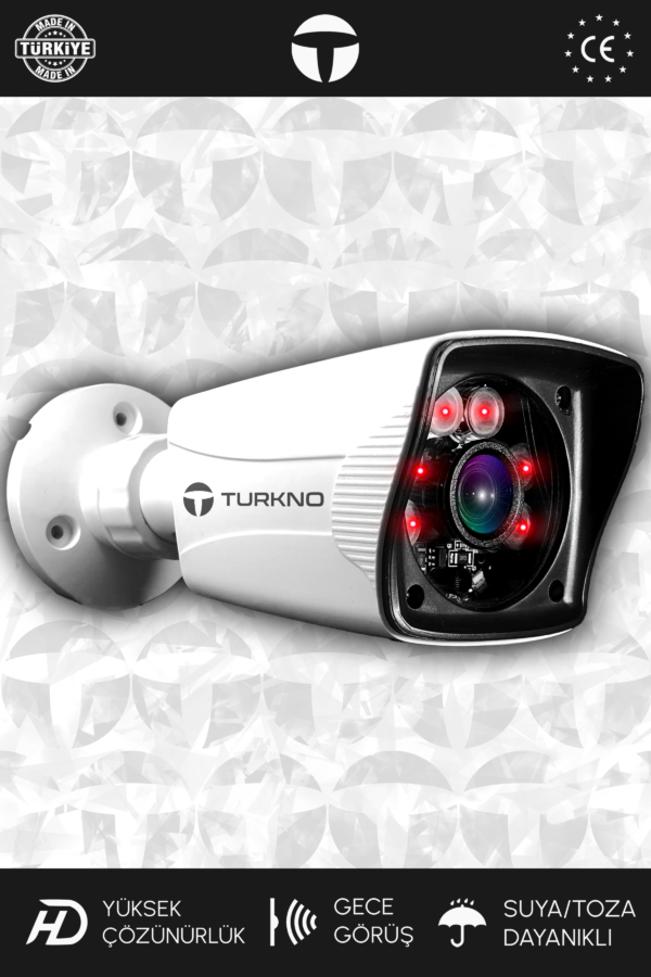 1 Karia Kamera Bullet Dış Mekan Full HD Gece Görüşlü Irled Kameralı AHD Güvenlik Kamerası