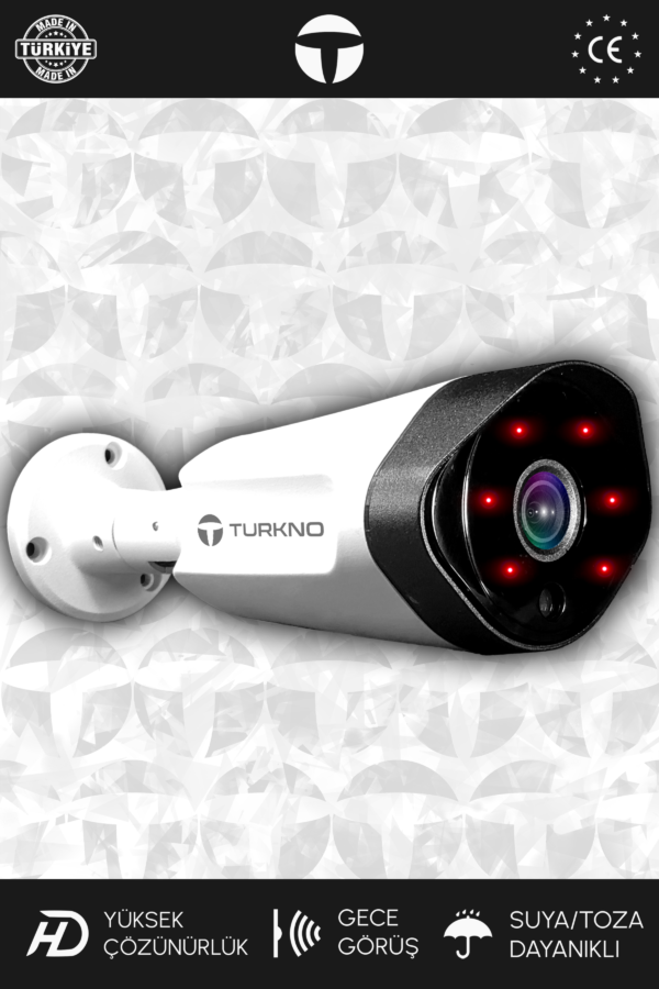 1 Galia Kamera Bullet Dış Mekan Full HD Gece Görüşlü Irled Kameralı AHD Güvenlik Kamerası